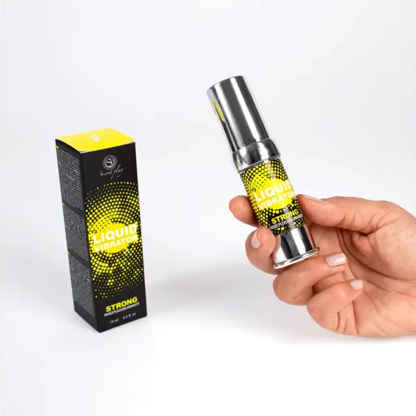 Vibrador Líquido Secret Play Estimulador Unisexo Extra Forte Menta 15 ml.
