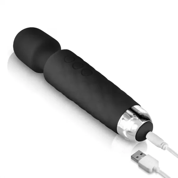 Vibrador Magic Wand 20 Funções Preto