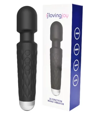 Vibrador Magic Wand 20 Funções Preto