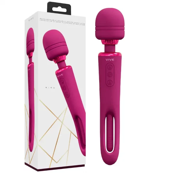Vibrador Magic Wand + Flapping Vive Kiku