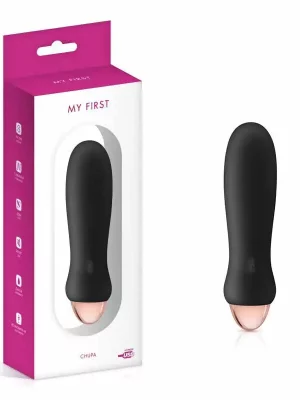 Vibrador My First Chupa Recarregável Preto