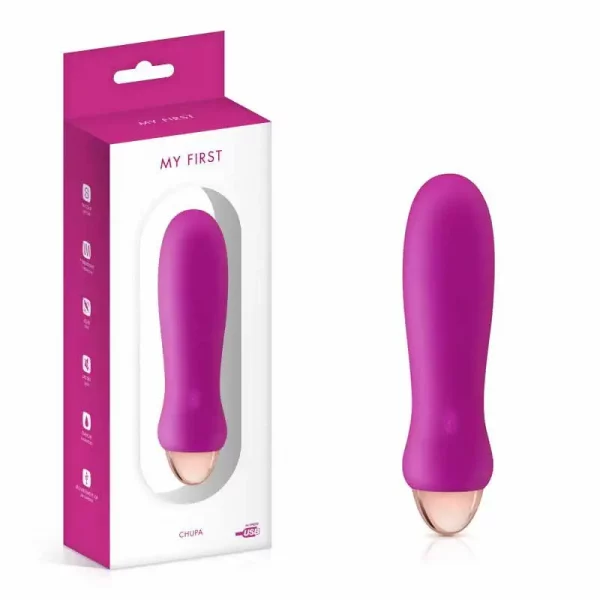 Vibrador My First Chupa Recarregável Rosa
