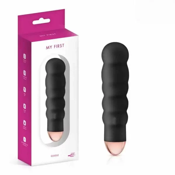 Vibrador My First Giggle Recarregável Preto