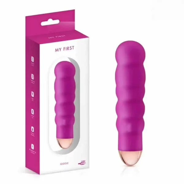 Vibrador My First Giggle Recarregável Rosa