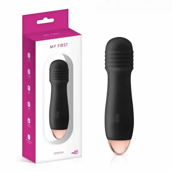 Vibrador My First Joystick Recarregável Preto