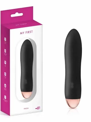 Vibrador My First Pinga Recarregável Preto