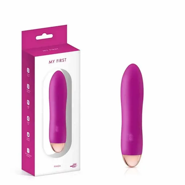 Vibrador My First Pinga Recarregável Rosa