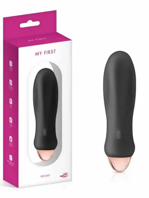 Vibrador My First Rocket Recarregável Preto