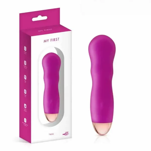 Vibrador My First Twig Recarregável Rosa