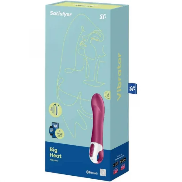 Vibrador Ponto G com Aquecimento Satisfyer Big Heat