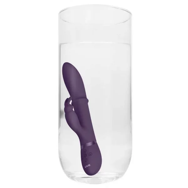 Vibrador Rabbit com Anel Massajador Vive Halo Roxo