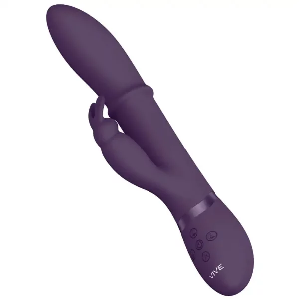 Vibrador Rabbit com Anel Massajador Vive Halo Roxo