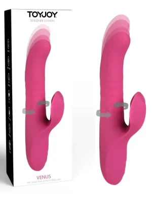 Vibrador Rabbit Com Rotação e Movimento Venus