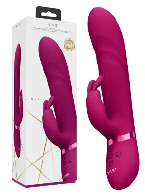 Vibrador Rabbit com Rotação Vive Nari Rosa