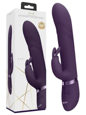 Vibrador Rabbit com Rotação Vive Nari Roxo