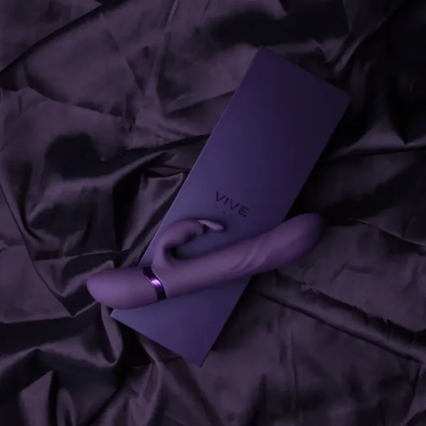 Vibrador Rabbit com Rotação Vive Nari Roxo
