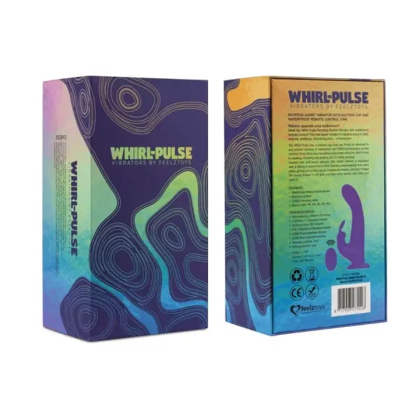 Vibrador Rabbit com Rotação Whirl Pulse Roxo