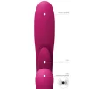 Vibrador Rabbit com Vaivém e Língua Oscilante VIVE Kura Rosa