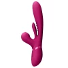 Vibrador Rabbit com Vaivém e Língua Oscilante VIVE Kura Rosa