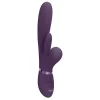 Vibrador Rabbit com Vaivém e Língua Oscilante VIVE Kura Roxo