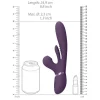 Vibrador Rabbit com Vaivém e Língua Oscilante VIVE Kura Roxo