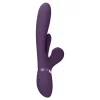 Vibrador Rabbit com Vaivém e Língua Oscilante VIVE Kura Roxo