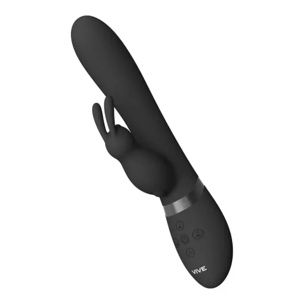 Vibrador Rabbit Insuflável Vive Taka Preto