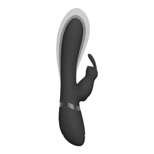 Vibrador Rabbit Insuflável Vive Taka Preto