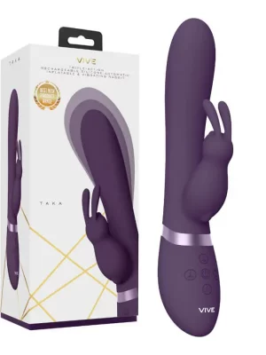 Vibrador Rabbit Insuflável Vive Taka Roxo