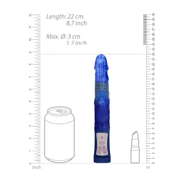 Vibrador Rabbit Rotating Beetle Azul