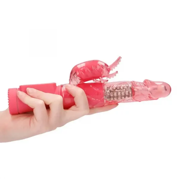 Vibrador Rabbit Rotating Beetle Rosa