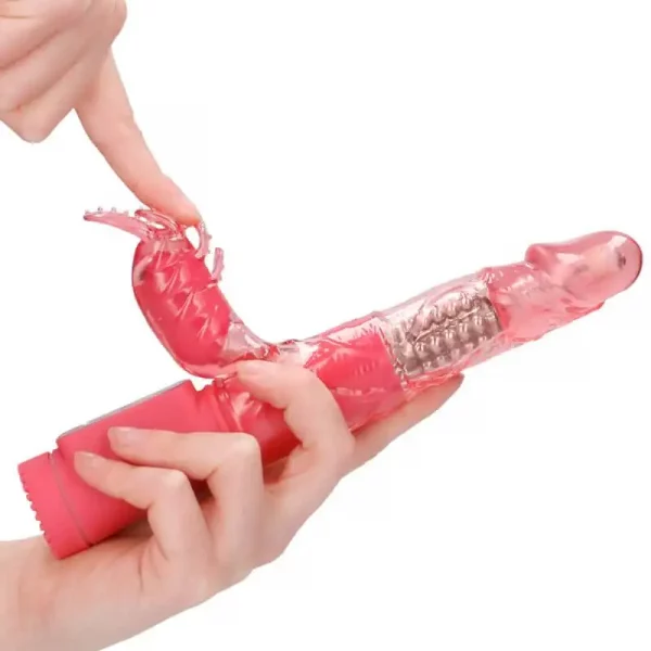 Vibrador Rabbit Rotating Beetle Rosa