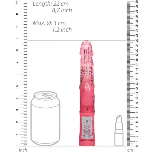 Vibrador Rabbit Rotating Beetle Rosa