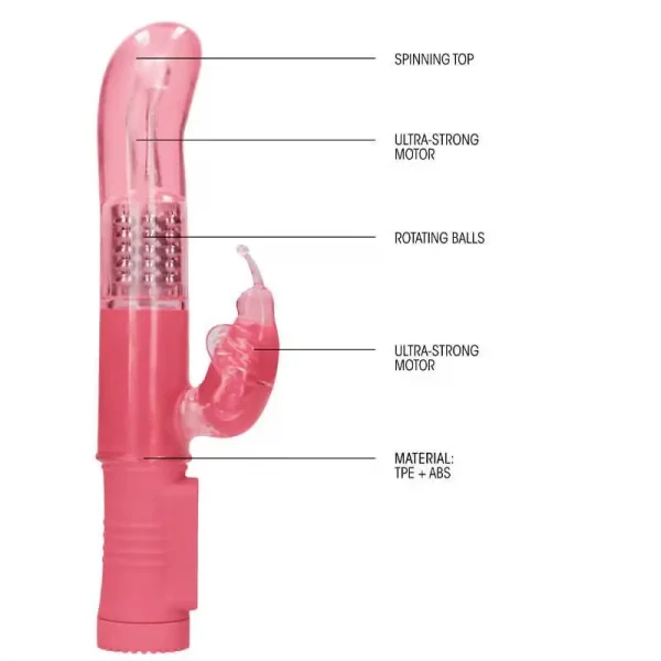 Vibrador Rabbit Rotating Butterfly Rosa