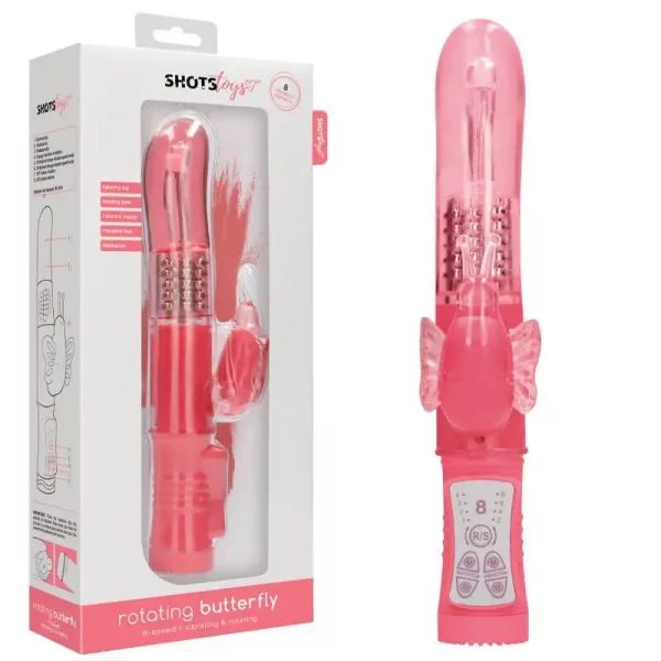 Vibrador Rabbit Rotating Butterfly Rosa