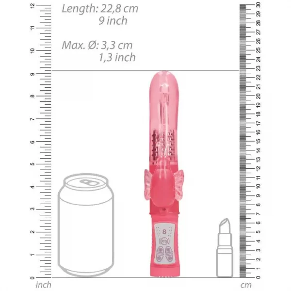 Vibrador Rabbit Rotating Butterfly Rosa
