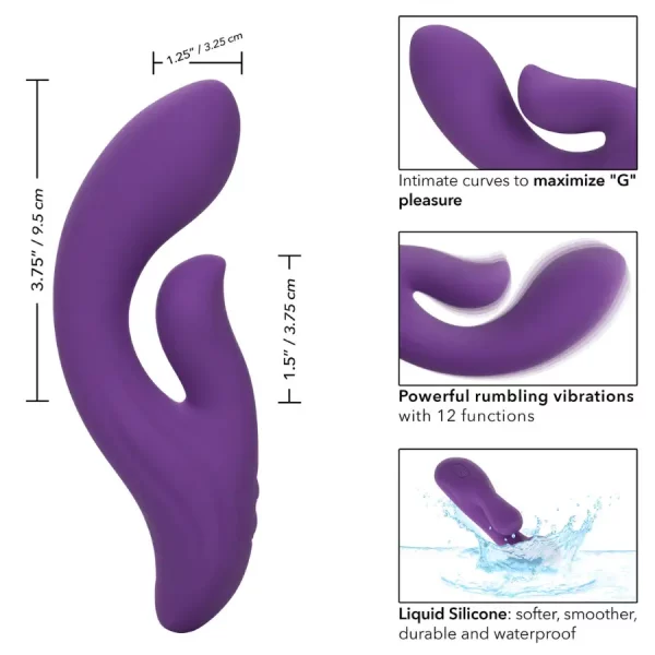Vibrador Rabbit Stella Dual Pleaser Roxo