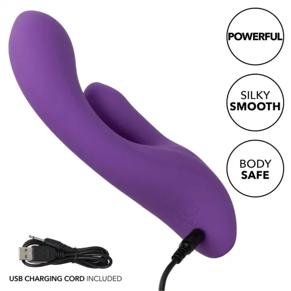 Vibrador Rabbit Stella Dual Pleaser Roxo