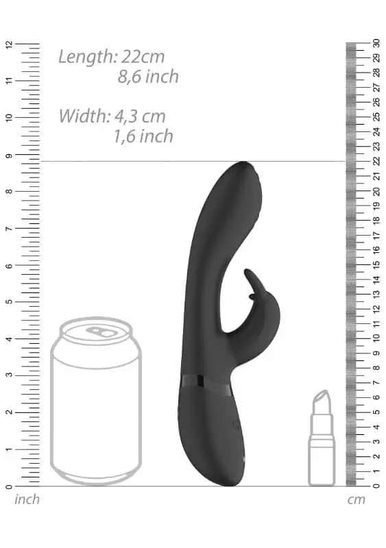 Vibrador Rabbit VIVE Cato Preto