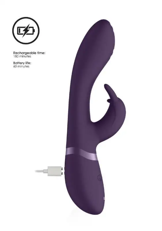Vibrador Rabbit VIVE Cato Roxo