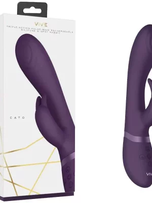 Vibrador Rabbit VIVE Cato Roxo