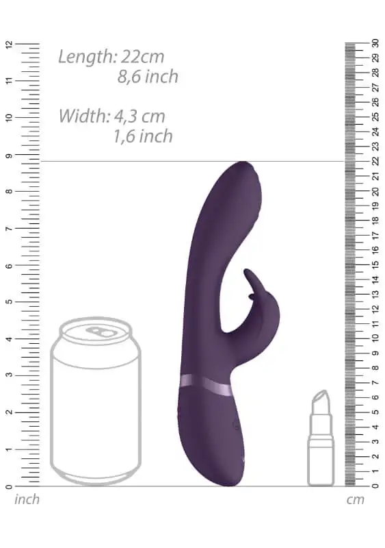 Vibrador Rabbit VIVE Cato Roxo