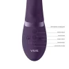 Vibrador Rabbit VIVE Cato Roxo