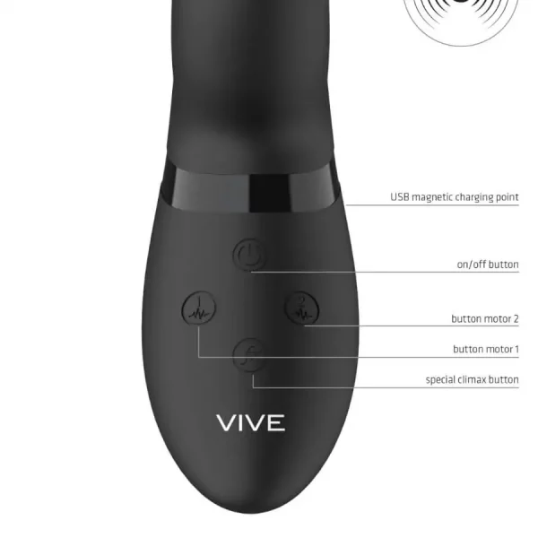Vibrador Rabbit Vive Kyra Preto