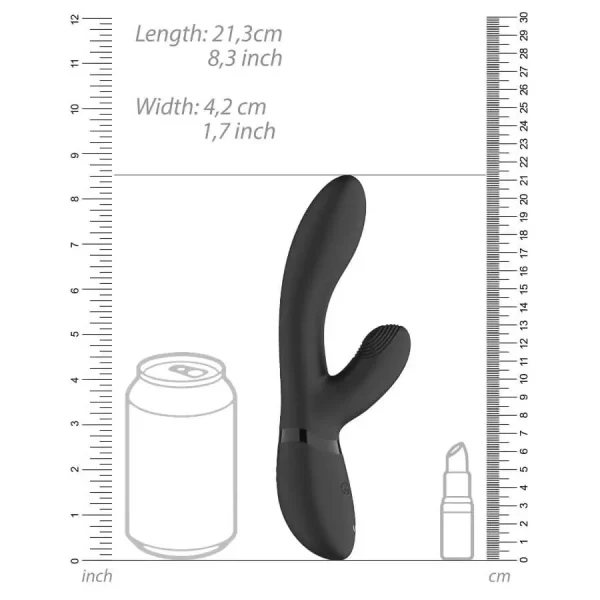 Vibrador Rabbit Vive Kyra Preto
