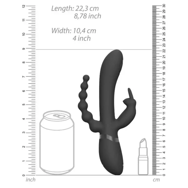 Vibrador Rabbit Vive Rini Preto