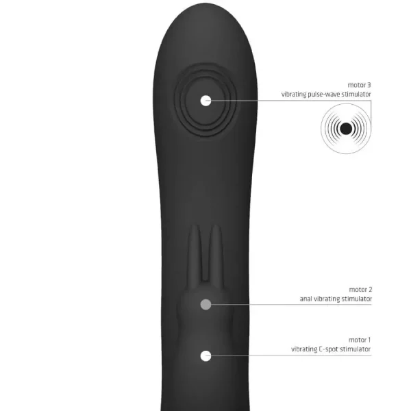 Vibrador Rabbit Vive Rini Preto