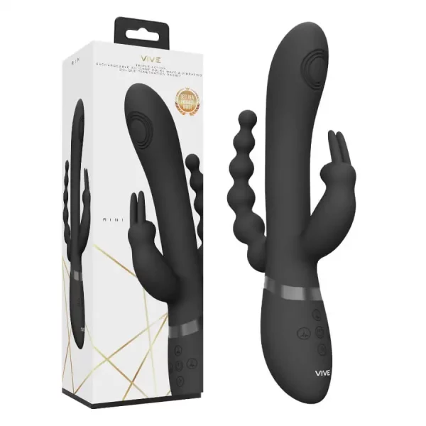 Vibrador Rabbit Vive Rini Preto