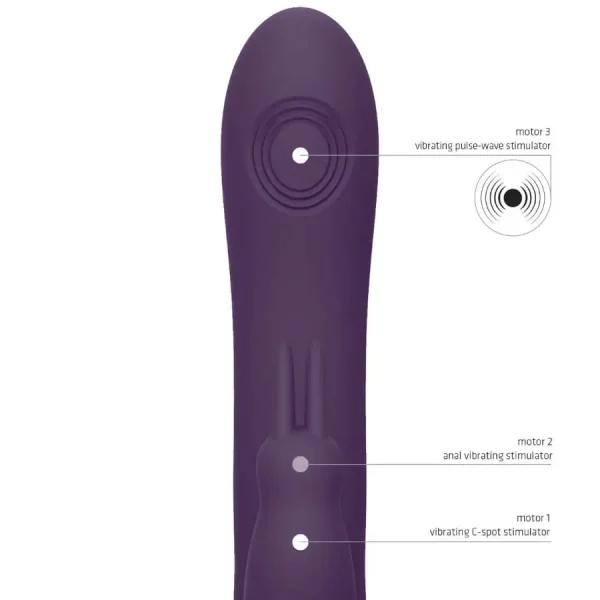 Vibrador Rabbit Vive Rini Roxo