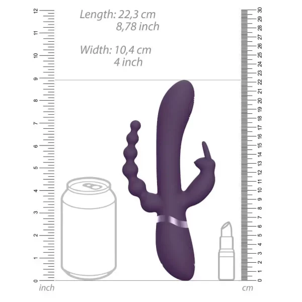 Vibrador Rabbit Vive Rini Roxo